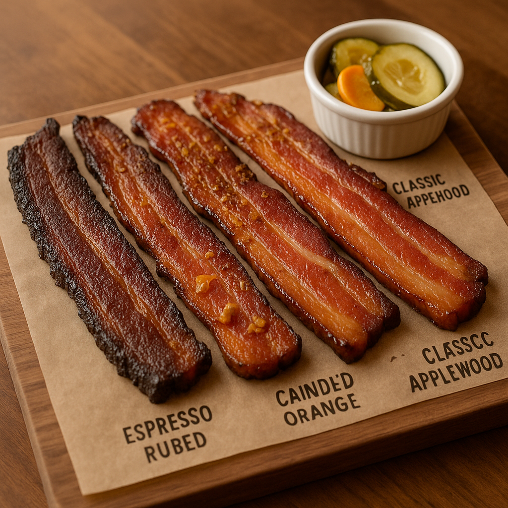 Bacon Flight — house-smoked bacon selections